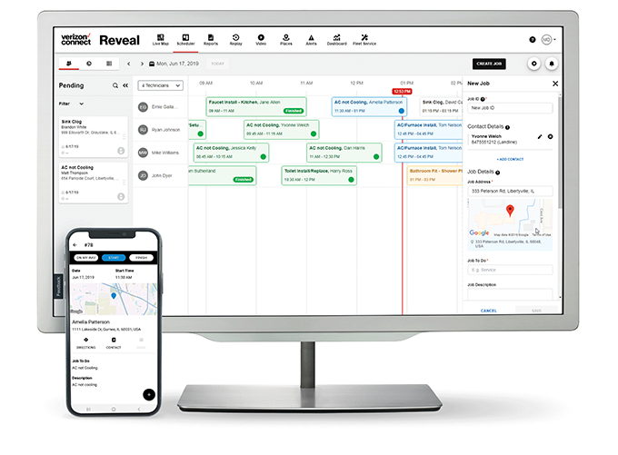 screenshot of Verizon Connect